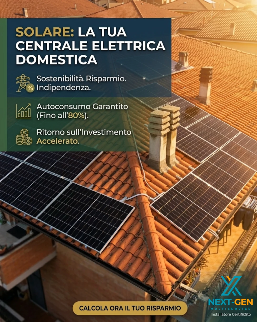 Grafica informativa Next Gen sul fotovoltaico domestico